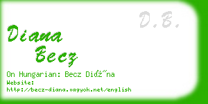 diana becz business card